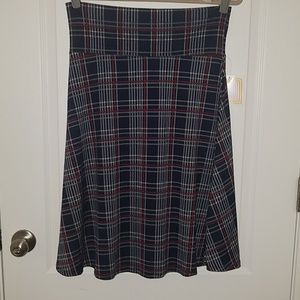 Lularoe LuLaRoe Azure plaid skirt